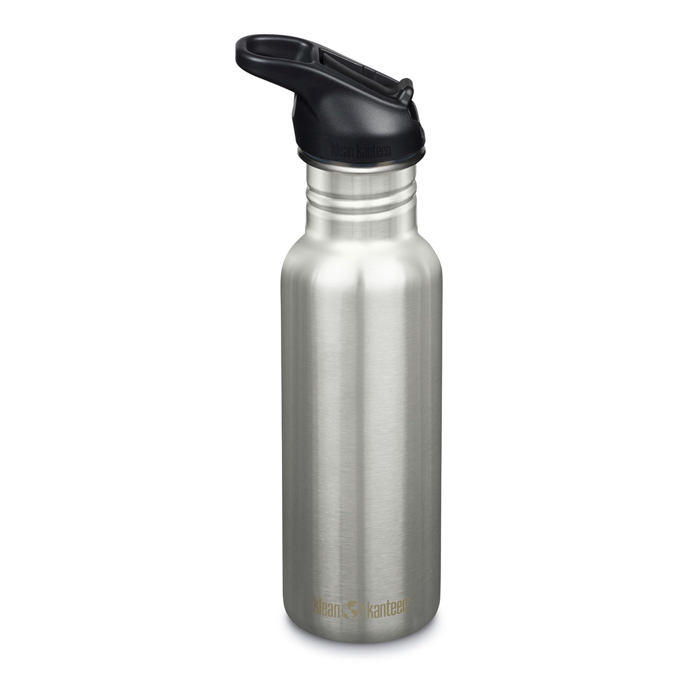 18 oz Classic Water Bottle with Flip Seal Sport Cap & Straw - 100% Leakproof Spout & Cap - Durable, BPA-Free & Stainless Steel Material - Easy-Sip Water Bottle - Brushed