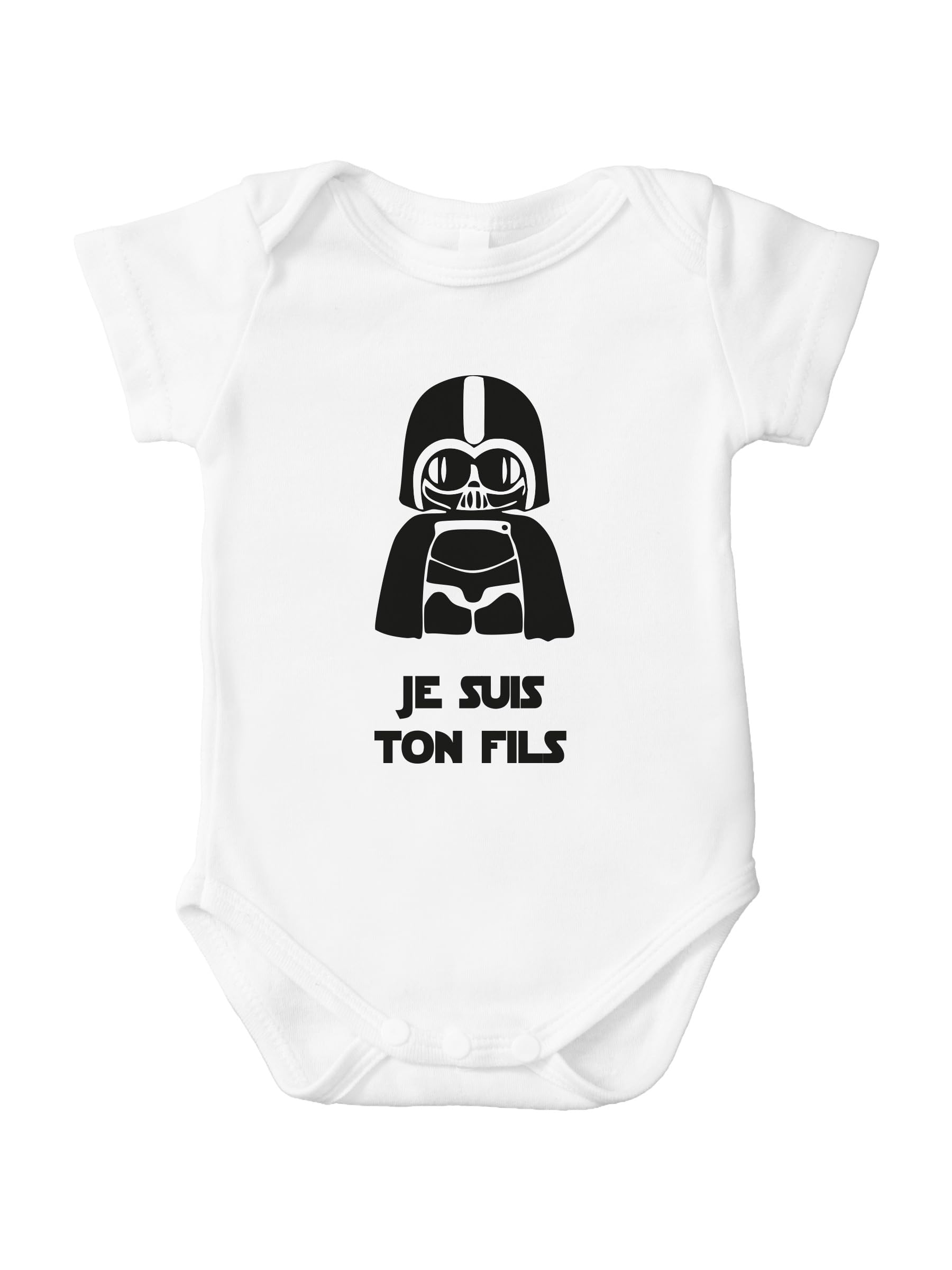 Body Bébé Je Suis Ton Fils – Design Dark Vador – Cadeau Naissance Geek & Humour