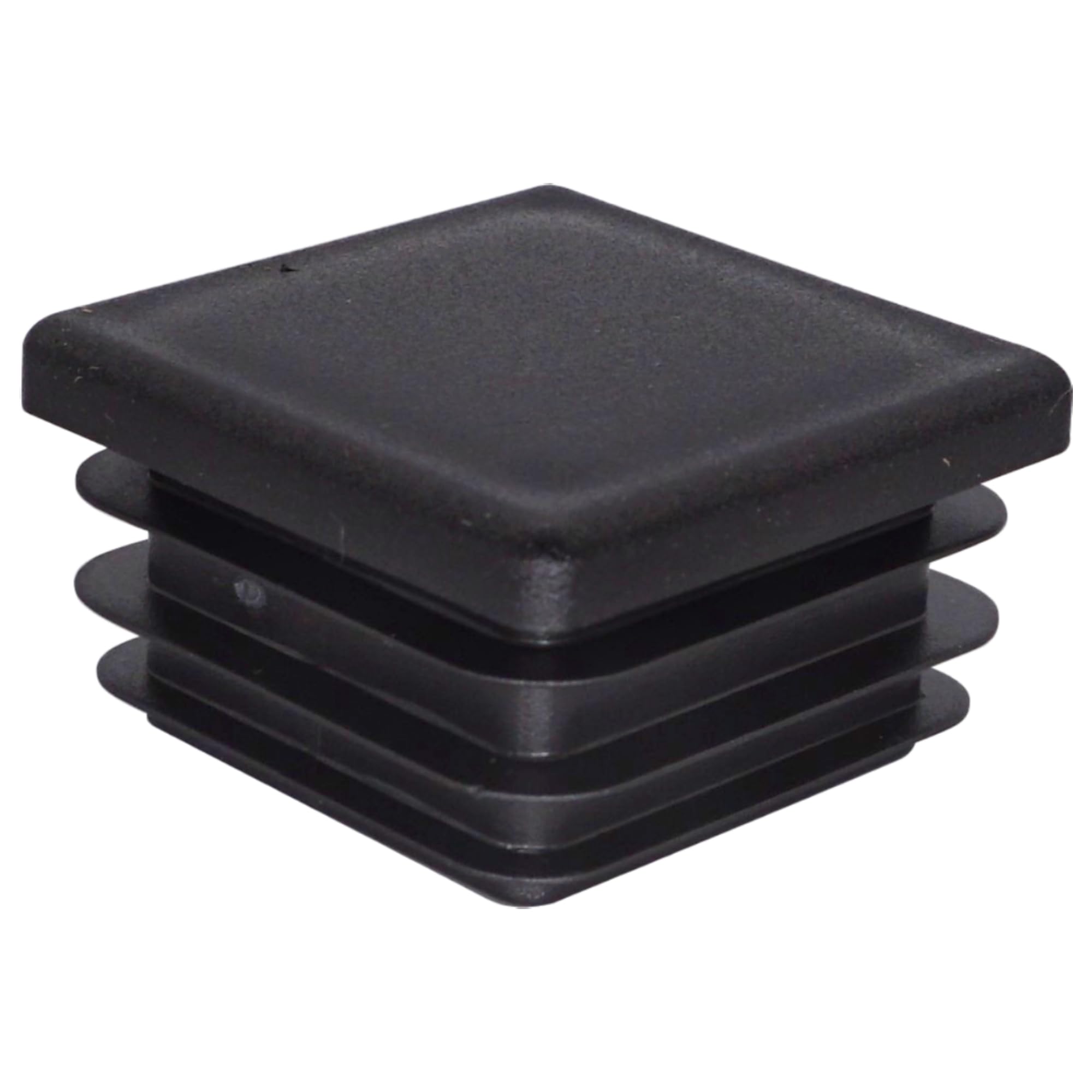 SKIR'CO (40 pcs) Square Plastic Plugs 40 x 40 mm, Mat Tube End Caps, Square Tube Inserts, Fence Post Plugs, Black RAL 9005