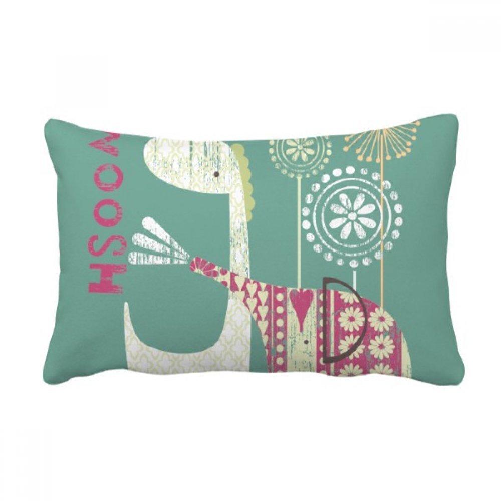 Oreiller lombaire girafe éléphant coussin décoratif multicolore