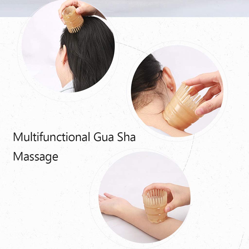 YXCKG Gua Sha-Werkzeug, Massage-Tools für Körper und Kopf, Handheld Scraping Massager Comb, Entspannen Sie Sich Muskeln, entlasten Sie Druck für rückseitigen Ansatz-Schulter-Kopf-Massager