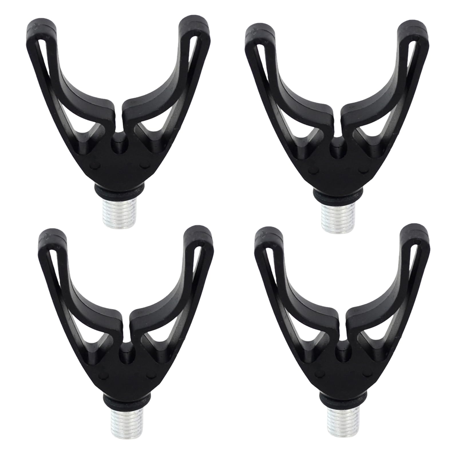Wnzdp 4 Pcs Rod Rest Heads, Fishing Rod Rest for Carp Fishing, Durable Rod Rest Heads for Long Sessions, Rod Rests Fishing Universal Fit for Rod Pods & Bank Sticks, 6.9 * 4.8cm