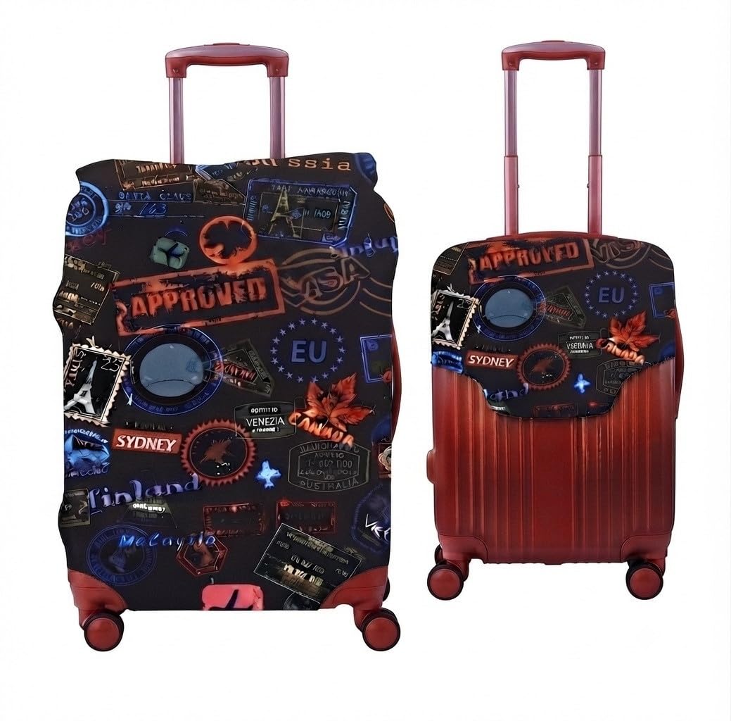 Luggage Cover Washable Dust Proof Anti-Scratch Polyester Blend Suitcase Protector Sutaible for All Brand VIP, Safari SKYBAG (Suitable for 26 Inch)