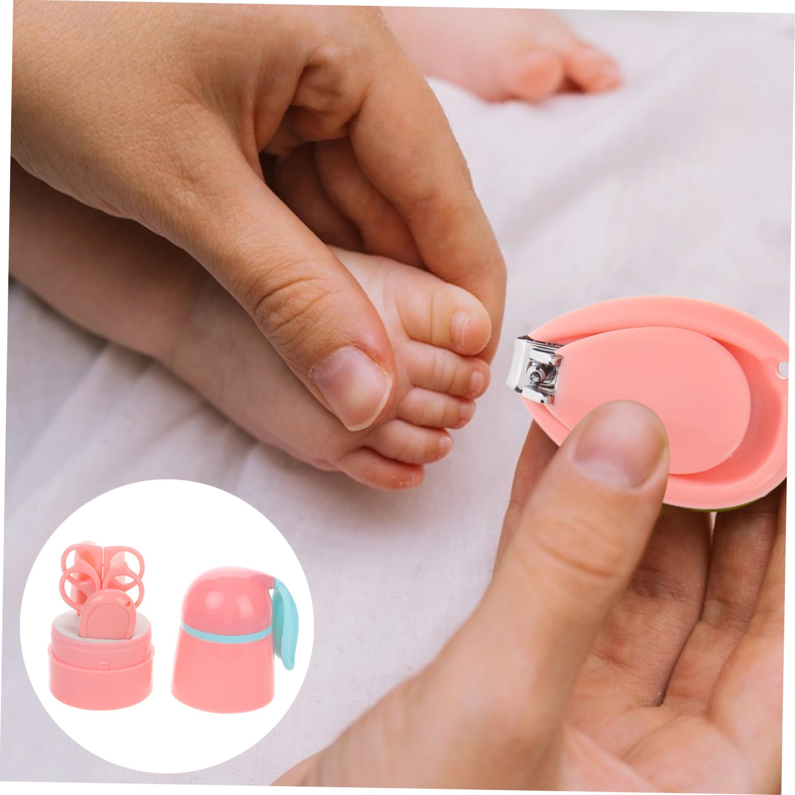 HAPINARY Complete Baby Nail Care 5 in 1 Kit Clippers Scissor Nail File Tweezers for Newborns Infants Toddlers