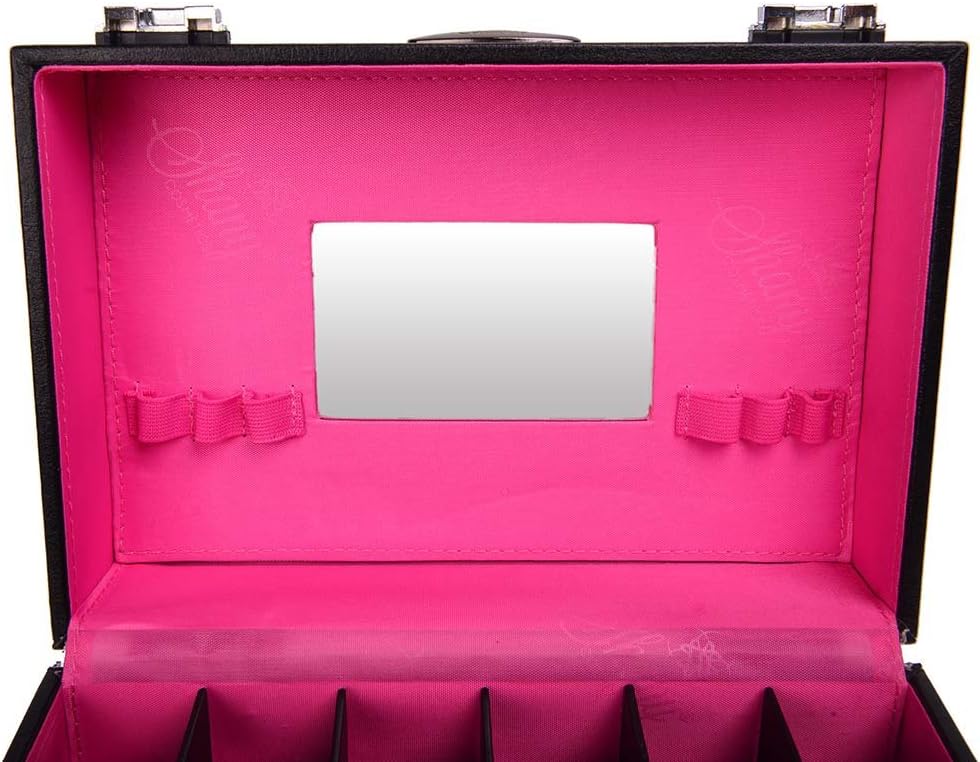 SHANY Cosmetics Shany Color Matters - Nail Accessories Organizer And MakEUp Train Case - Black
