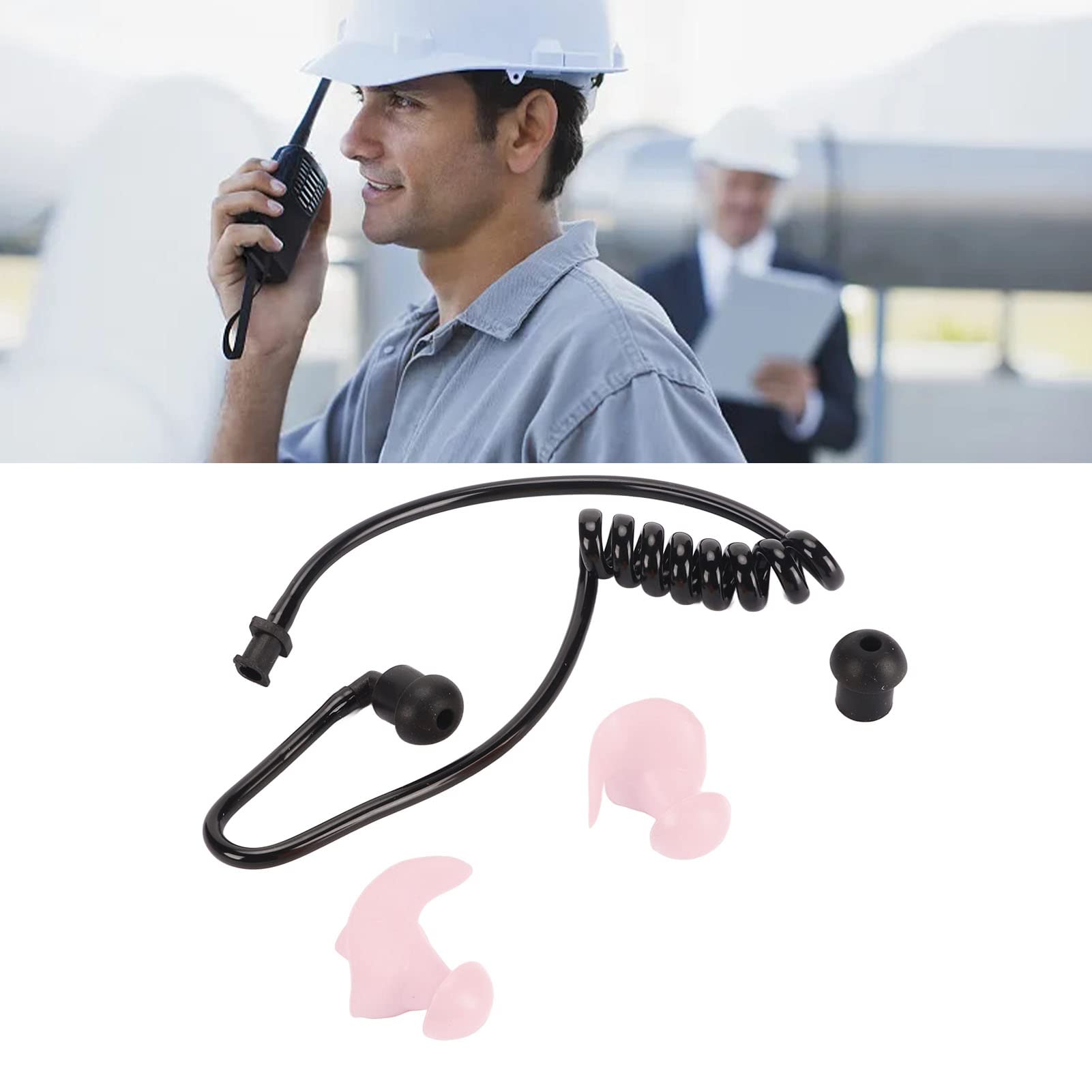 Replacement Acoustic Tube With Earmold - Compatible With Two-Way Radio Earpieces