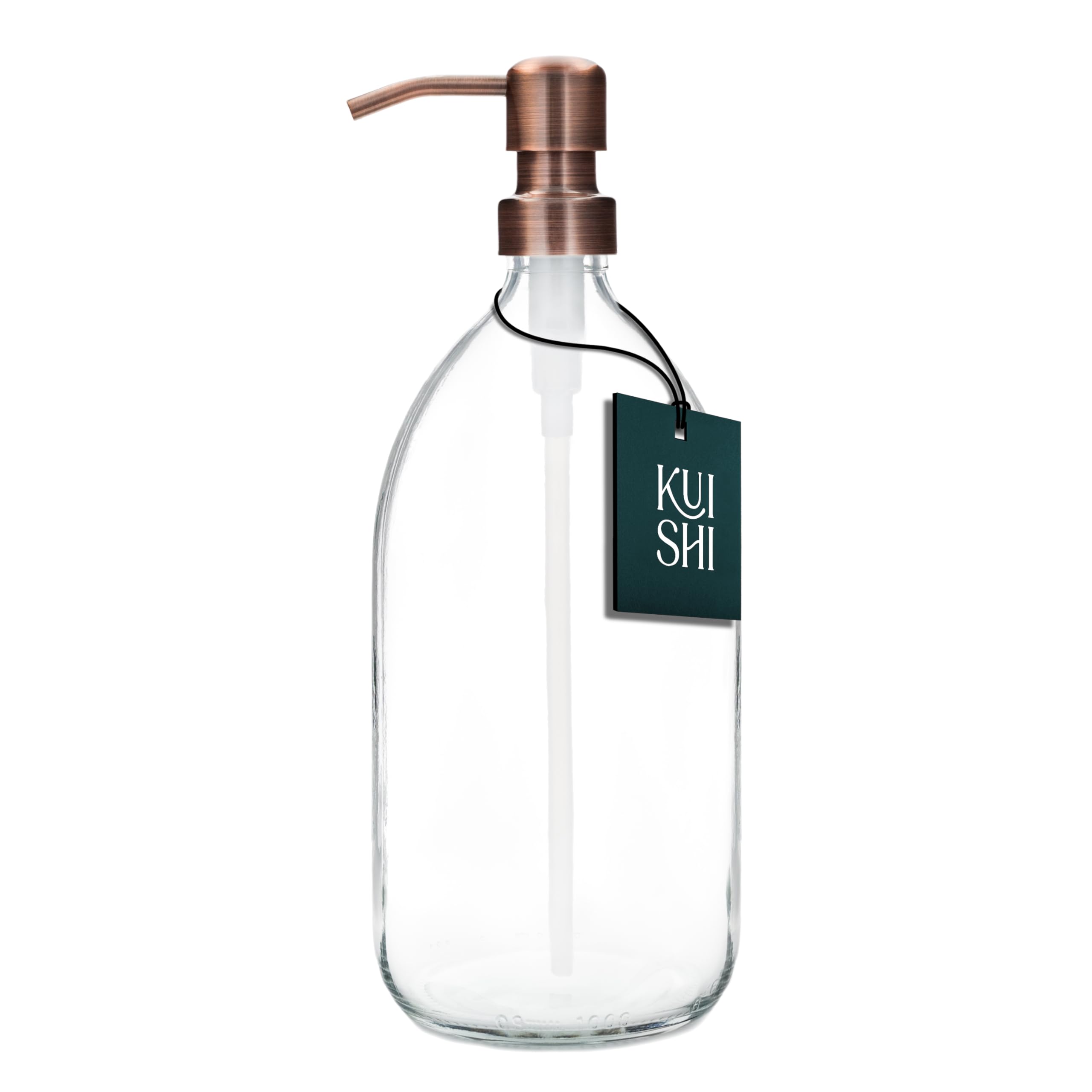 Lot De 2 Distributeurs Rechargeables Pour Shampoing/gel Douche - Pompe, Finition Bronze, Capacité 350 Ml