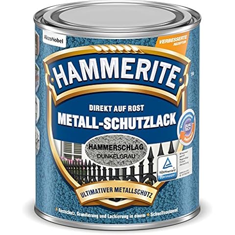 HAMMERITE METALLSCHUTZLACK HAMMERSCHLAG DUNKELGRAU 750ML Cover