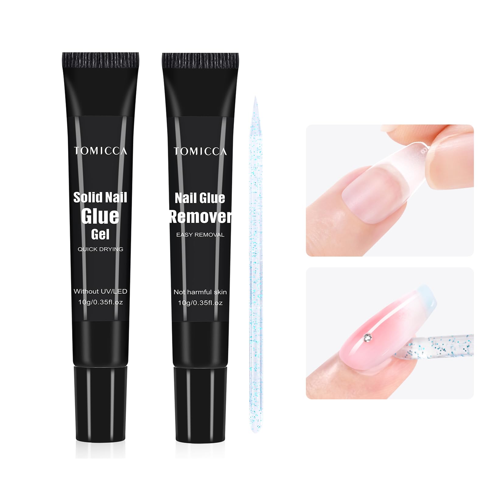 Amazon.co.jp: TOMICCA ネイルチップ接着剤とクイックネイルグルー