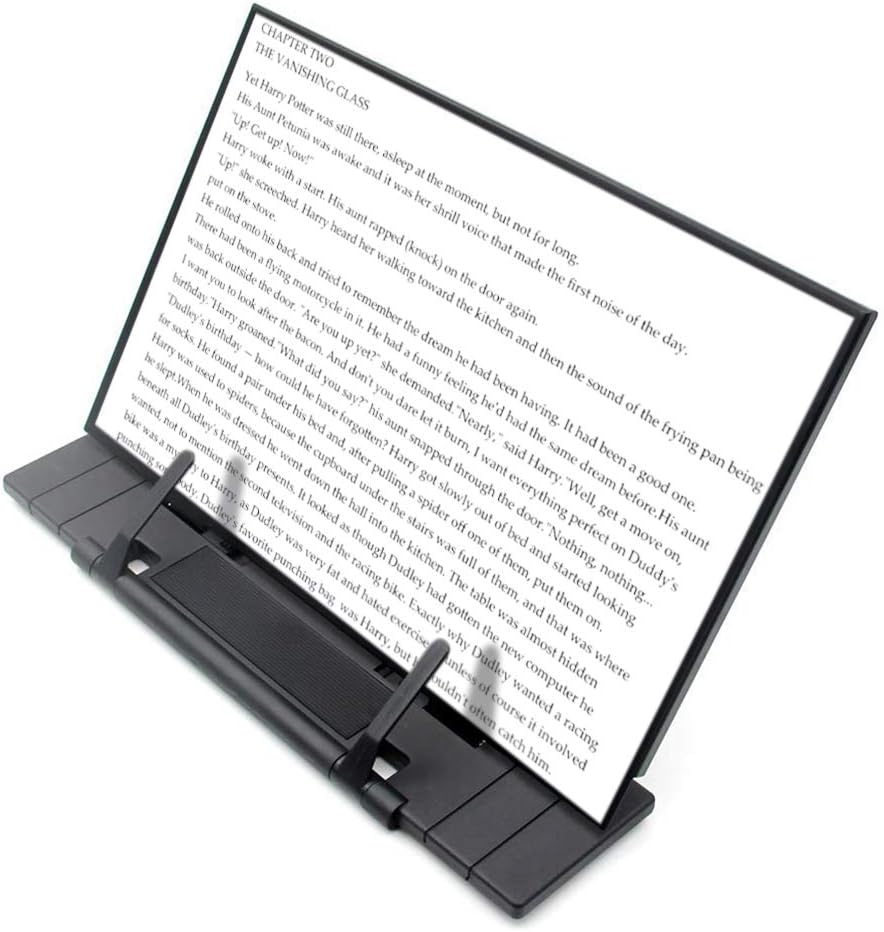 Barelove Desktop Document Book Holder, Metal Foldable Reading Rest Book