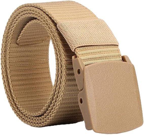 Amazon T Tooyful メンズベルト ベルト メンズファブリックベルト 男性用バックル付きメンズベルト 幅3 8cm カーキ ベルト 通販