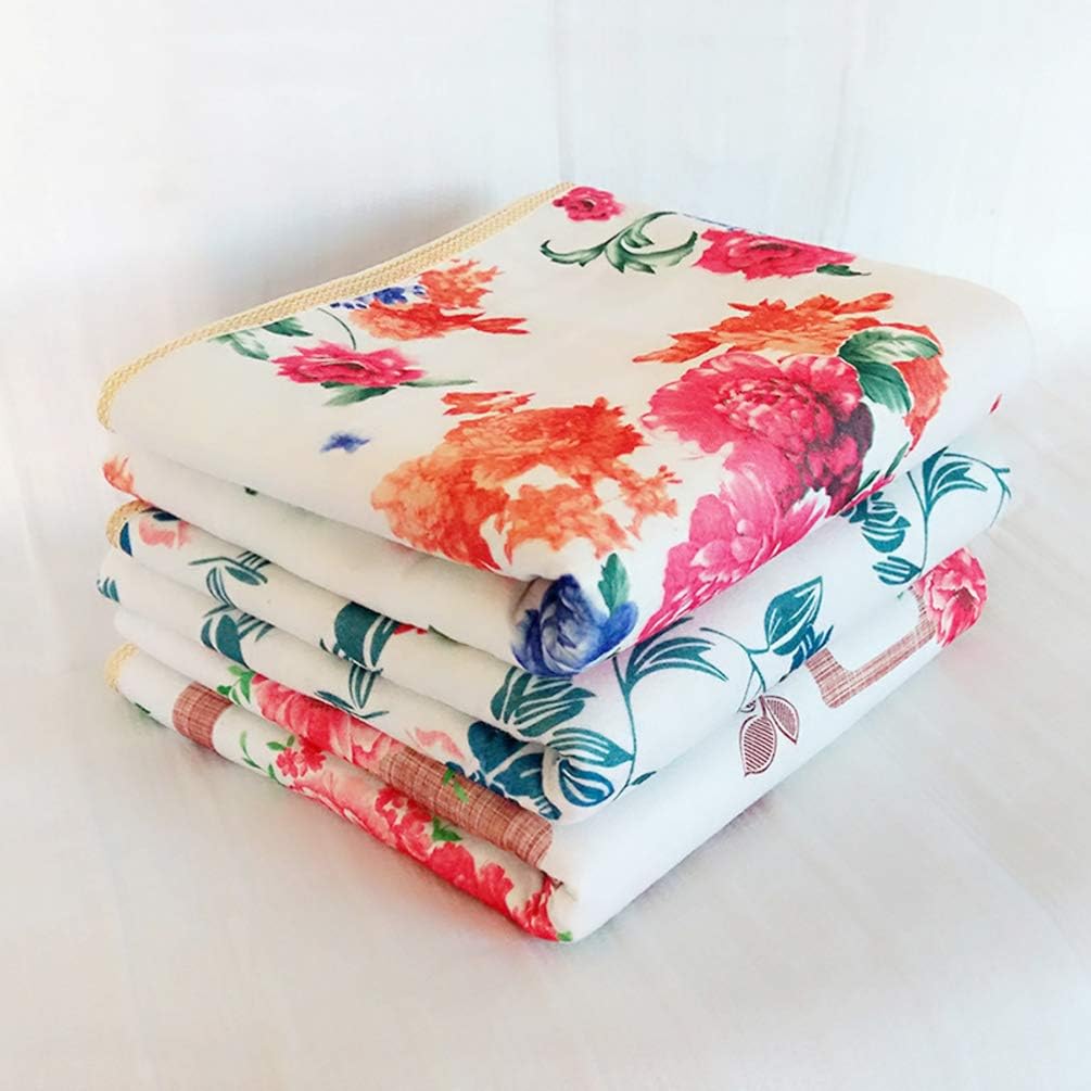 review ARTIBETTER Heated Blanket Cotton Electric Cosy Safe Warm Temperature Control Pain Reliever Thermal Blanket Heated Throw Pad for Home Dormitory Hotel 145X115CM(Random Colors and Patterns)