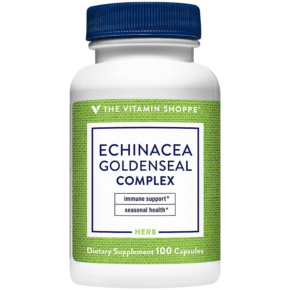 The Vitamin Shoppe Echinacea - Immune System Support, Seasonal Wellness & Respiratory Health (100 Capsules)