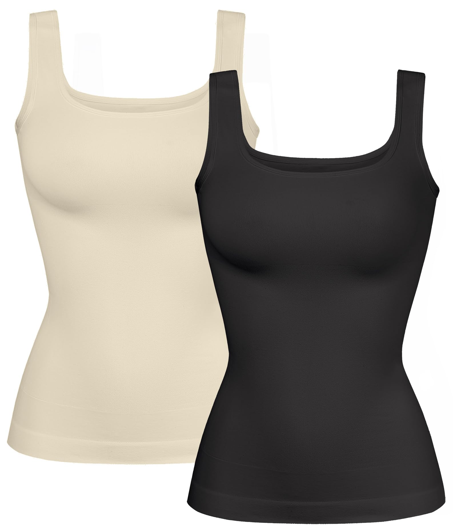 YIOIOIO Womens Shapewear Tank Top Square Neck Tummy Control Compression