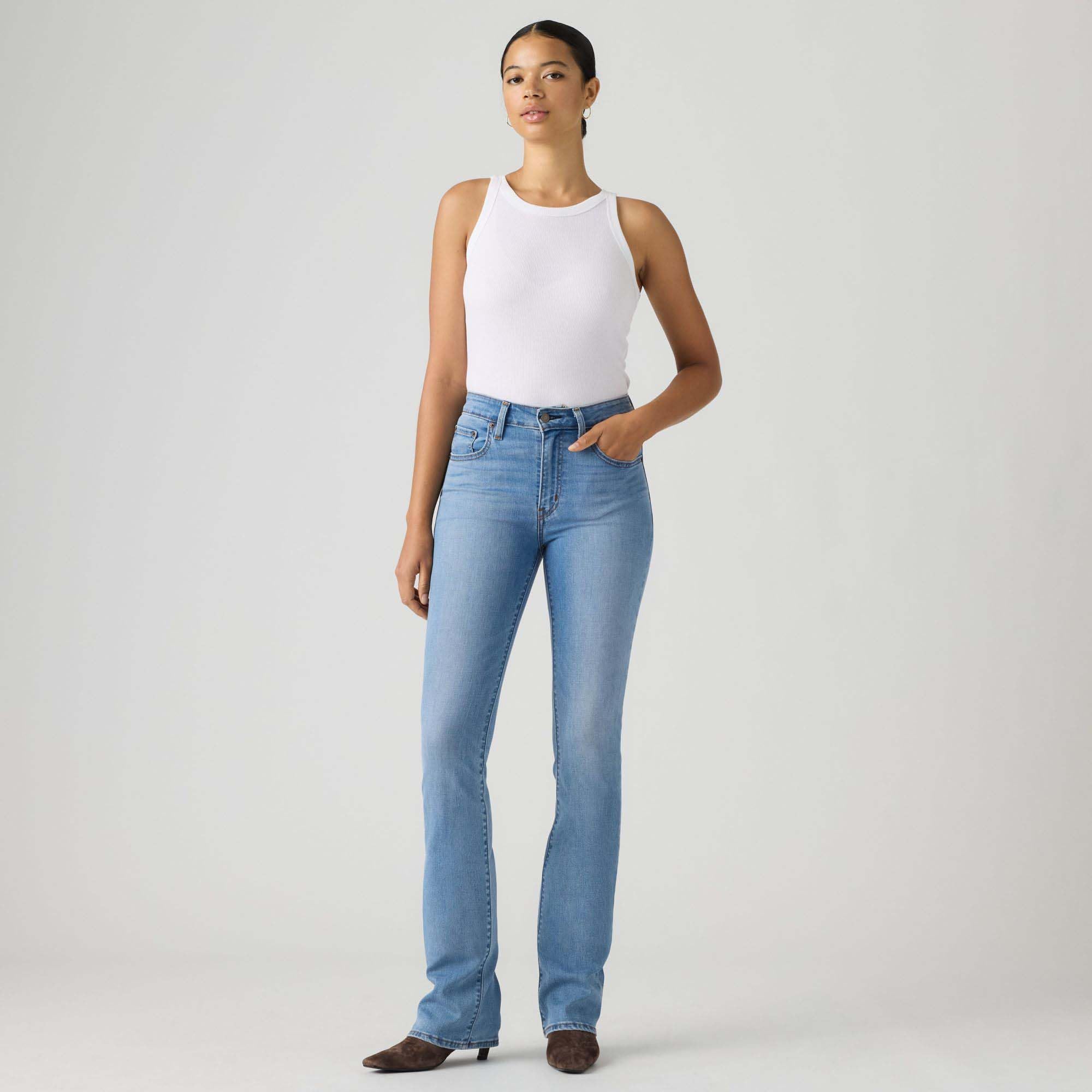 725 High Rise Bootcut True Blue Mid – Ansicht 4