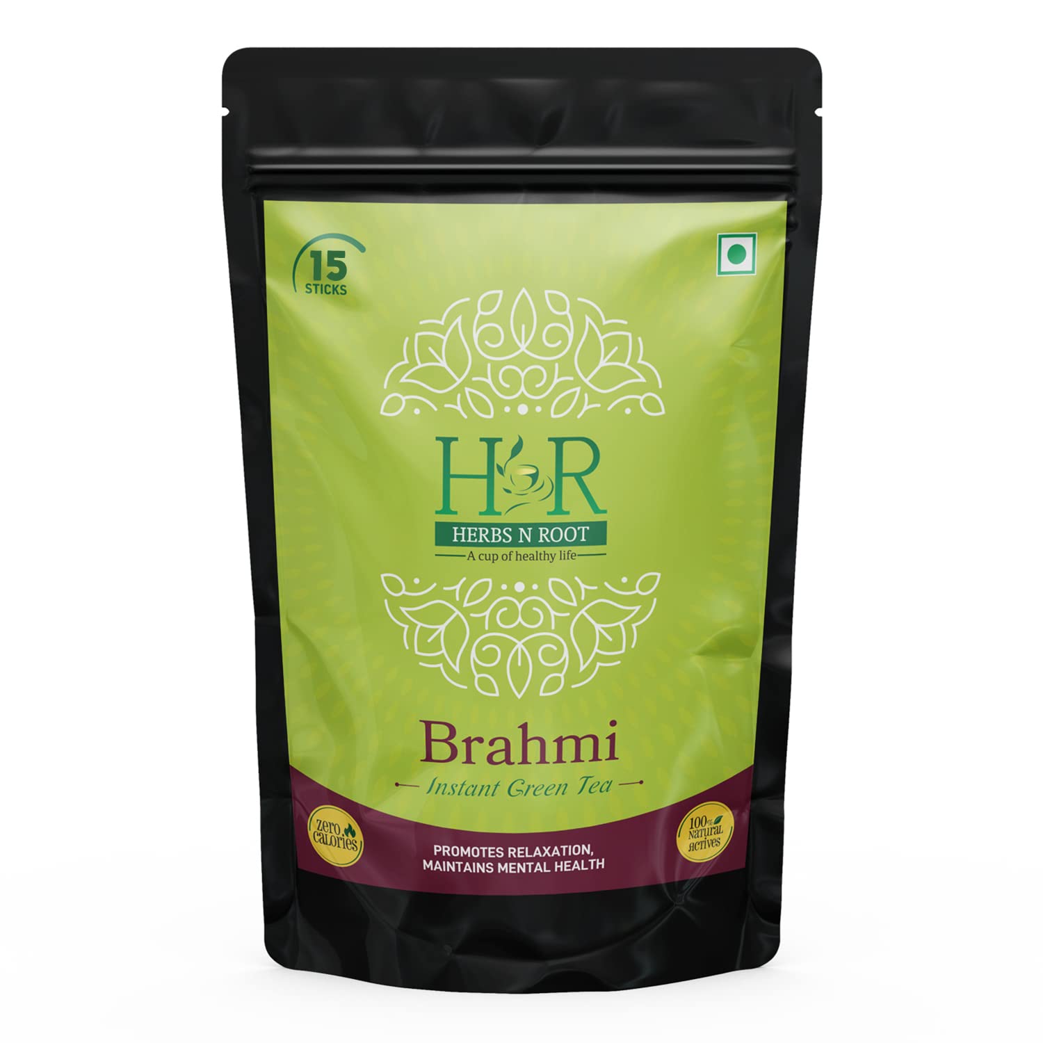 Herbs N Root Brahmi Herbal Tea | Soluble Green Tea | Improve Sleep Pattern, Intelligence Memory Green Tea| Morning refreshing Tea | Brahmi Mango Healthy Tea Powder- 15 Stick (2gm Each) (B0B5GBR994) Amazon Price History, Amazon Price Tracker