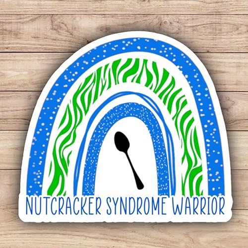 Calcomanía del arco iris del guerrero del síndrome del cascanueces, NCS Cronic Illness, calcomanía para laptop y botella de agua, Spoonie Gift_LLS