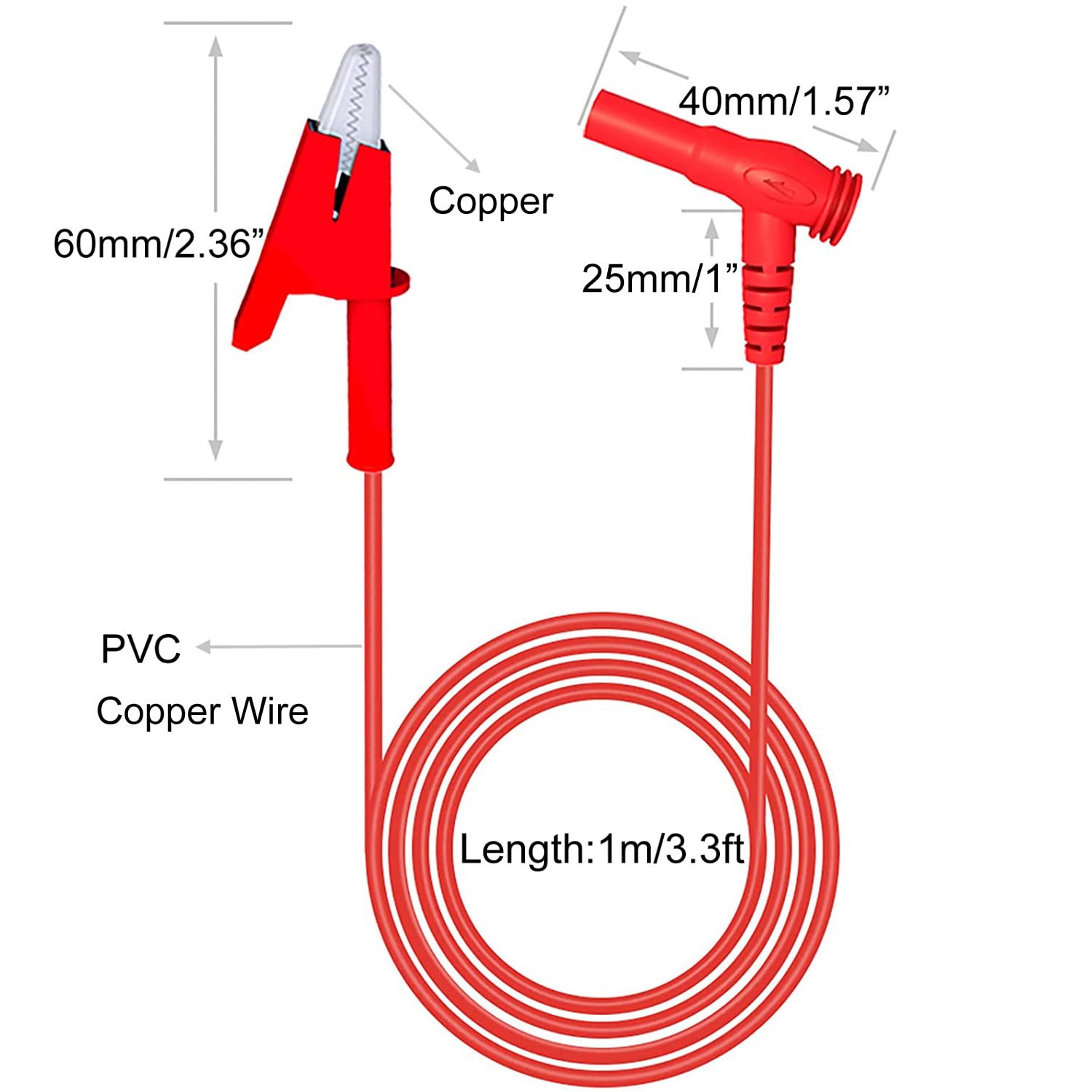 Cavi Di Prova Per Multimetro 3 Set - Pinze A Coccodrillo E Connettori Banana - Foto 3
