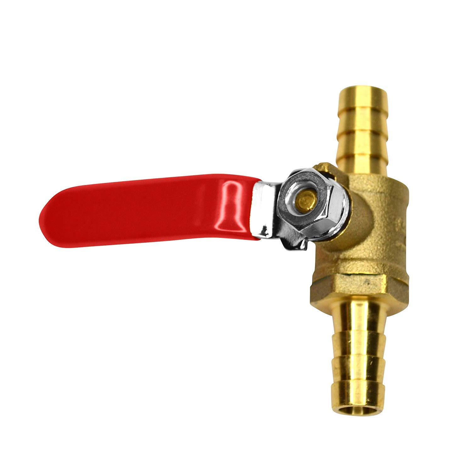 OCSParts Brass Barb x Barb Ball Valve