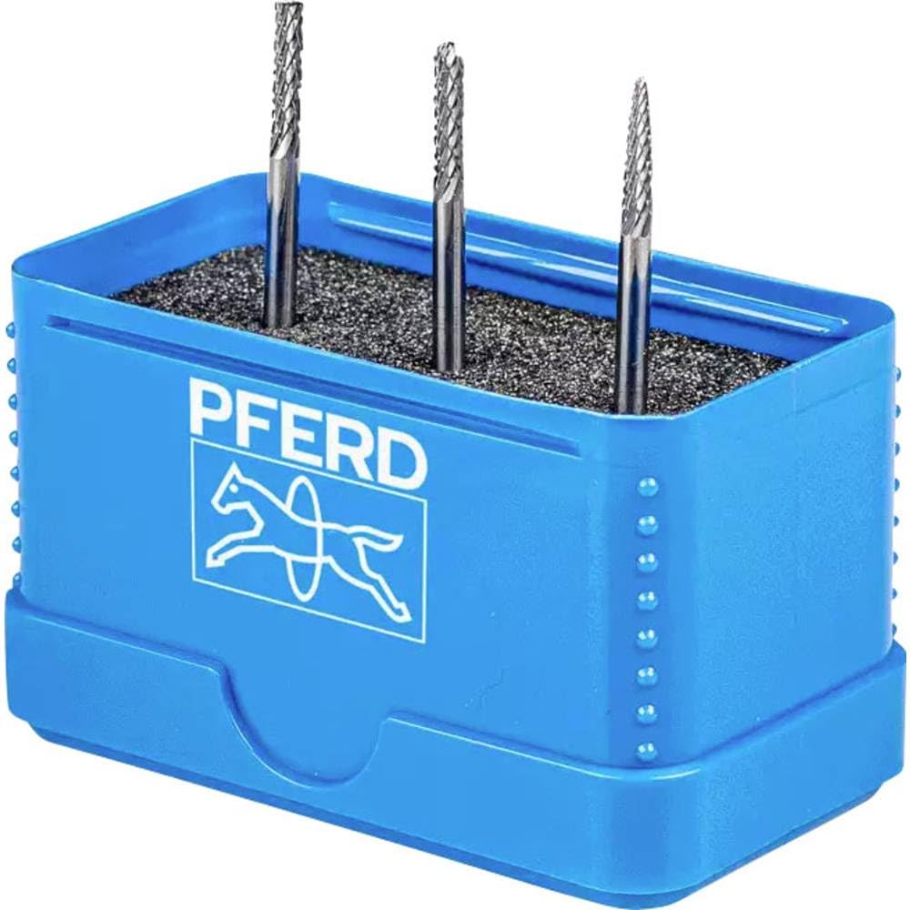 PFERD TOOLS HM-Frässtift-Set, 3-teilig, Zahnung 3 PLUS, Schaft-ø 3mm, Frässtift-ø 3mm, 21901504 – für universelle Anwendungen auf den wichtigsten industriell verwendeten Werkstoffen