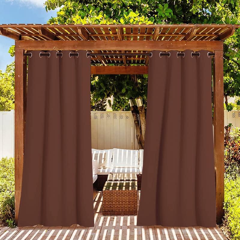 MetDeals Waterproof & Sun Blockage Blackout Curtains with Stainless Steel Grommet for Outdoor/Indoor Use (Coffee 4.5 X 7 Feet) 1 Piece (B0BZJ85XX1) Amazon Price History, Amazon Price Tracker