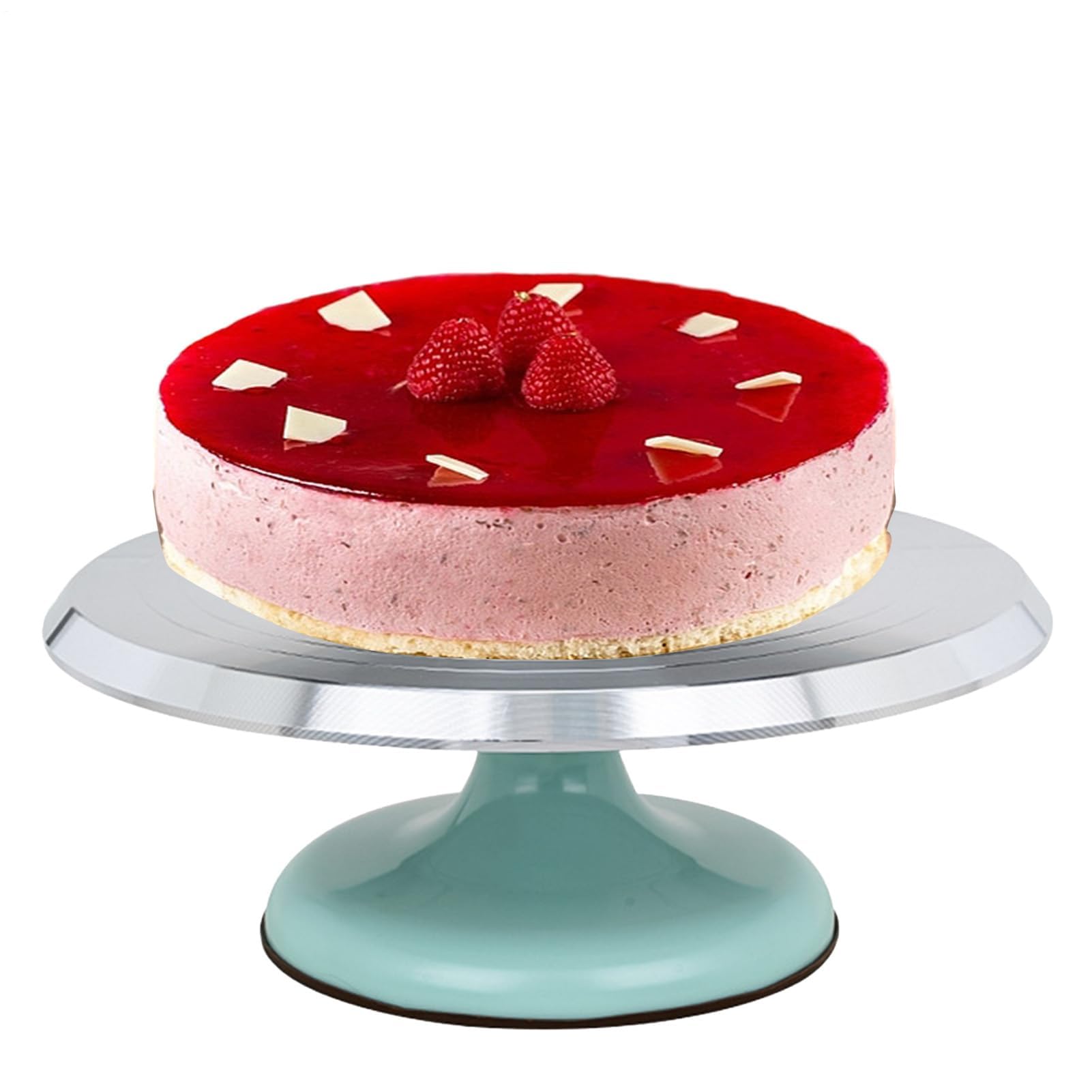 Drehbarer Kuchen-Drehteller zum Erfassen, Premium-Legierung, Kuchenständer für Kuchen und Cupcakes, Werkzeug und Zubehör für perfekte Kuchenpräsentation