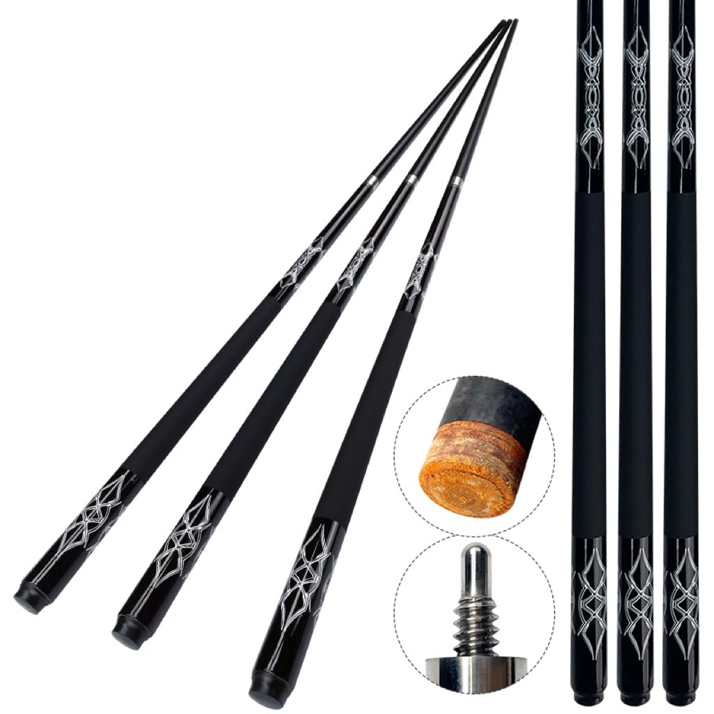 58-Inch Carbon Durable Professional Billiard Cues Small Head Pool Cues Billiard Stick Snooker Rod Supplies Accessory,Billiards Supplies