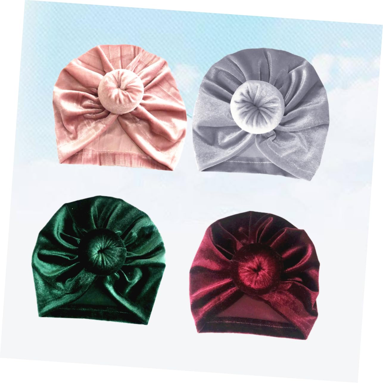 VICASKY 12 Pz Cappello da Bambino con Nodo Berretto con Nodo per Bambini