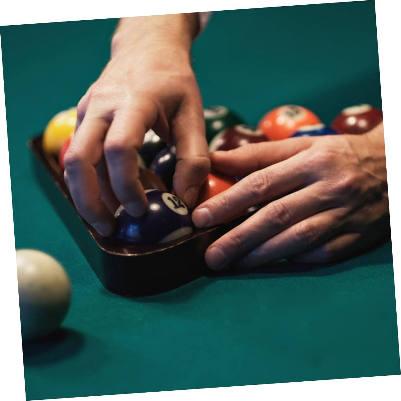 BESPORTBLE Mini Triangle Pool Rack Billiard Ball Holder for Stable Community Centers and Billiards Clubs for Pool Balls