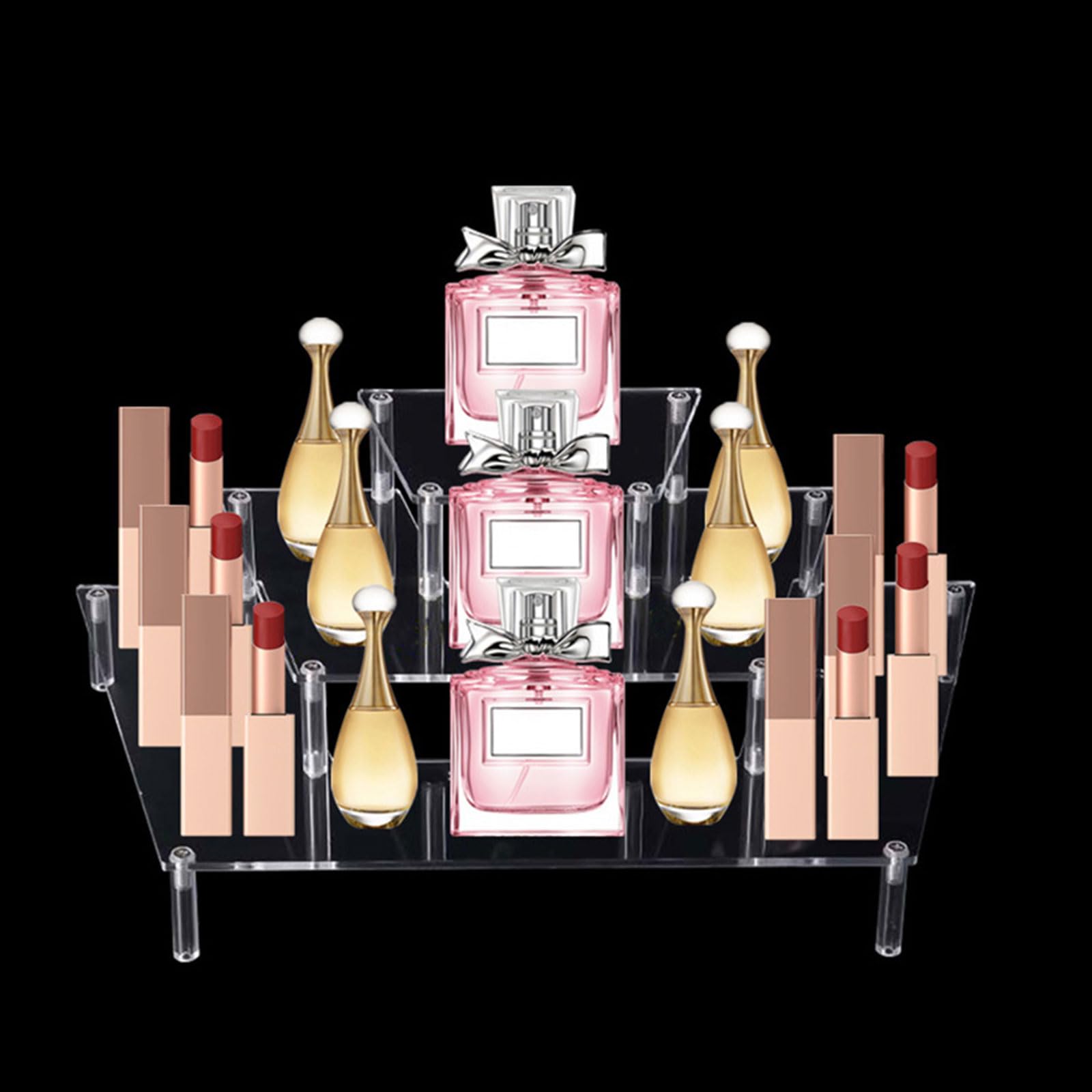 Ywmsfl Space Saving Multi Layer Acrylic Shelf For Home And Event Display Cupcakes Stand Multi Purpose Dessert Storage Rack