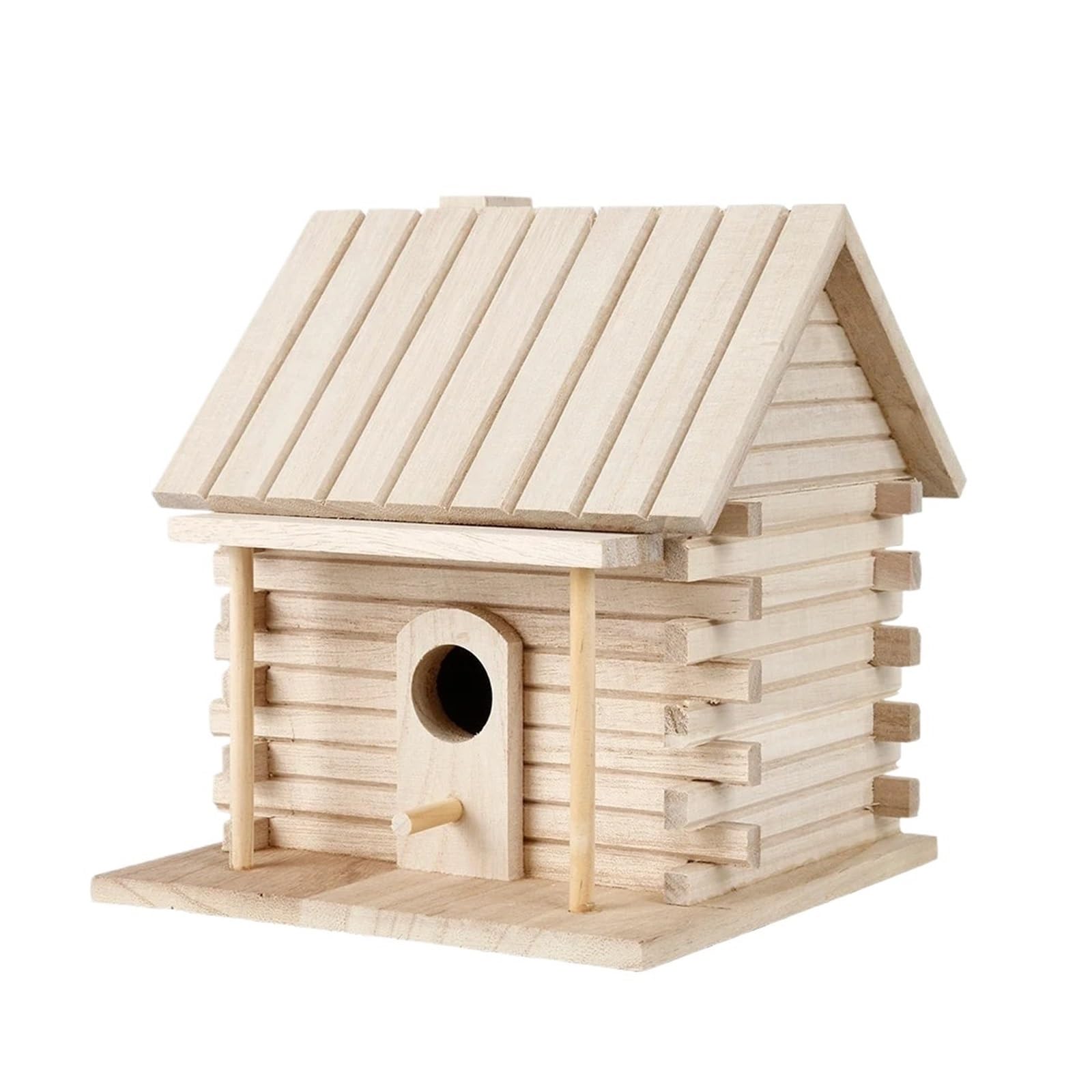 Casetta for gli uccelli in legno | Casetta for uccelli in legno multicolore for il birdwatching in giardino