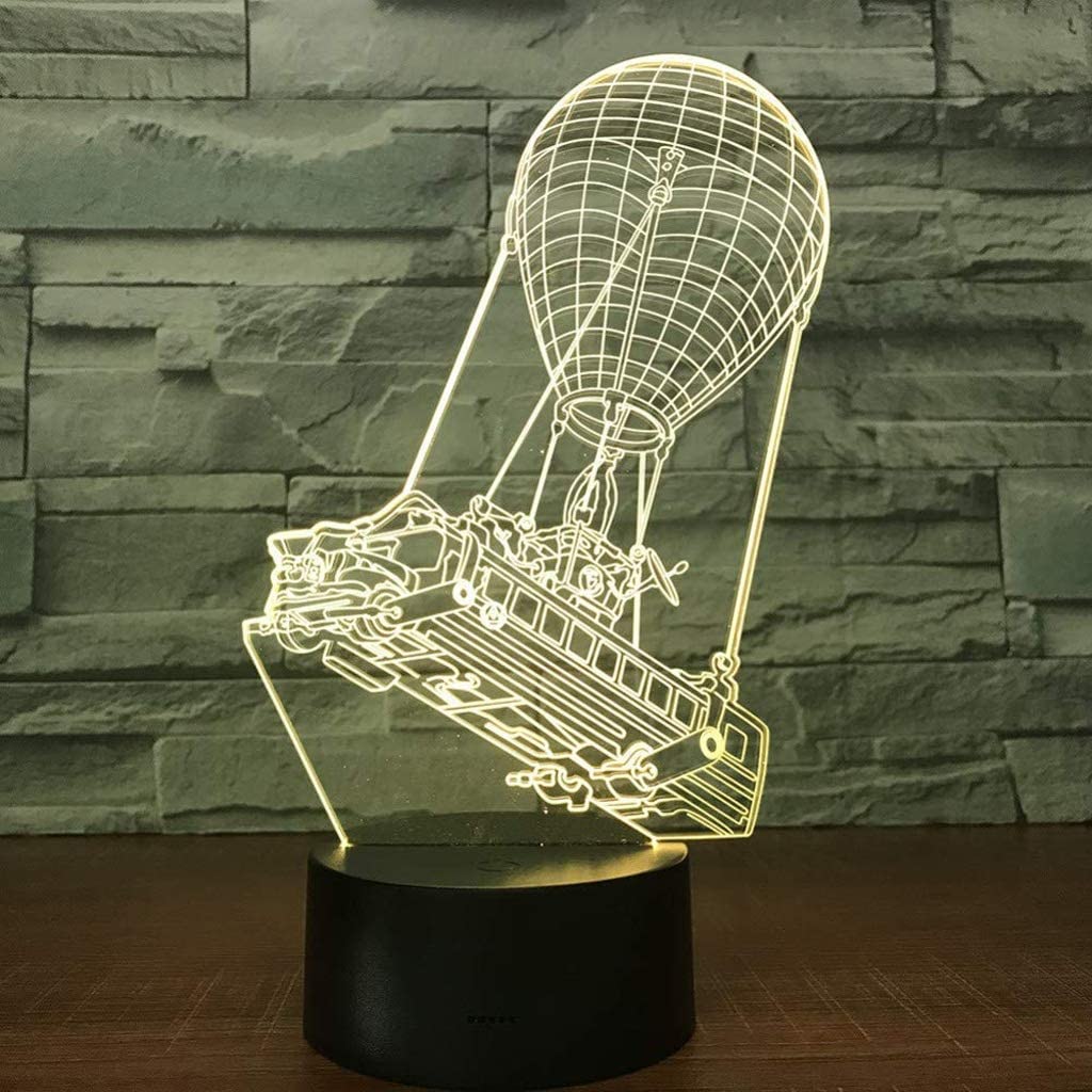 3D kolorowa lampka nocna USB, sypialnia kreatywna lampka nocna w akademiku