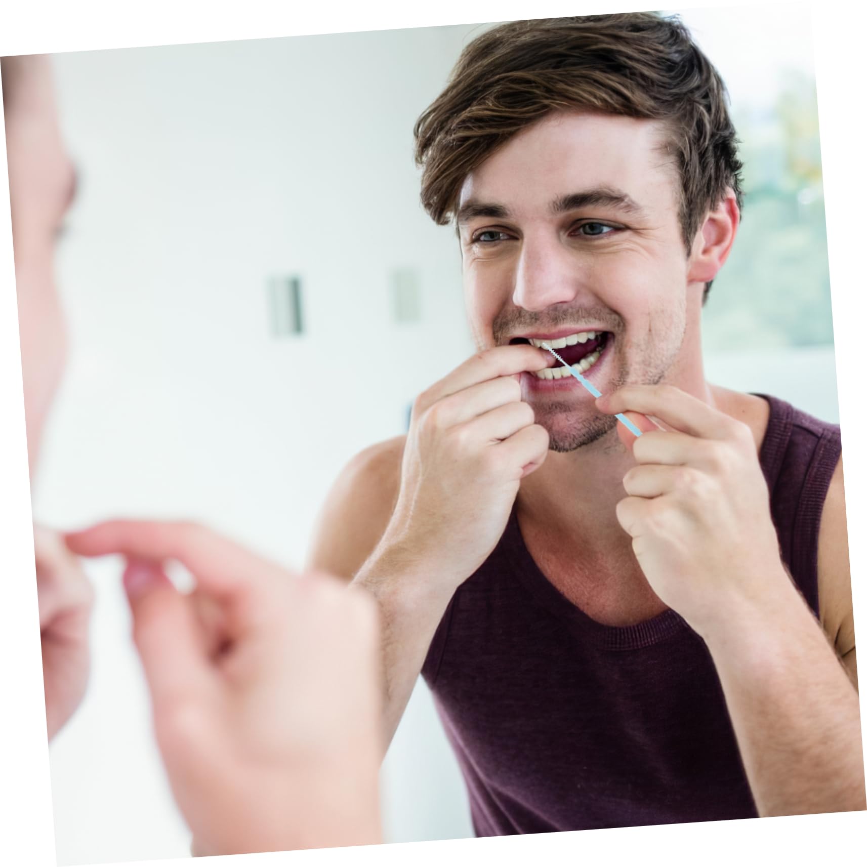 ABOOFAN Dientes Piezas Palillos PP de Punta Ecológicos de de Doble Suaves 1060 Desechables y Herramienta de Limpieza Bucal Higiene para para Encías Diaria