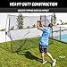 GoSports 10 ft x 7 ft Golf Practice Hitting Net - Personal Driving Range for Indoor or Outdoor Use - Black