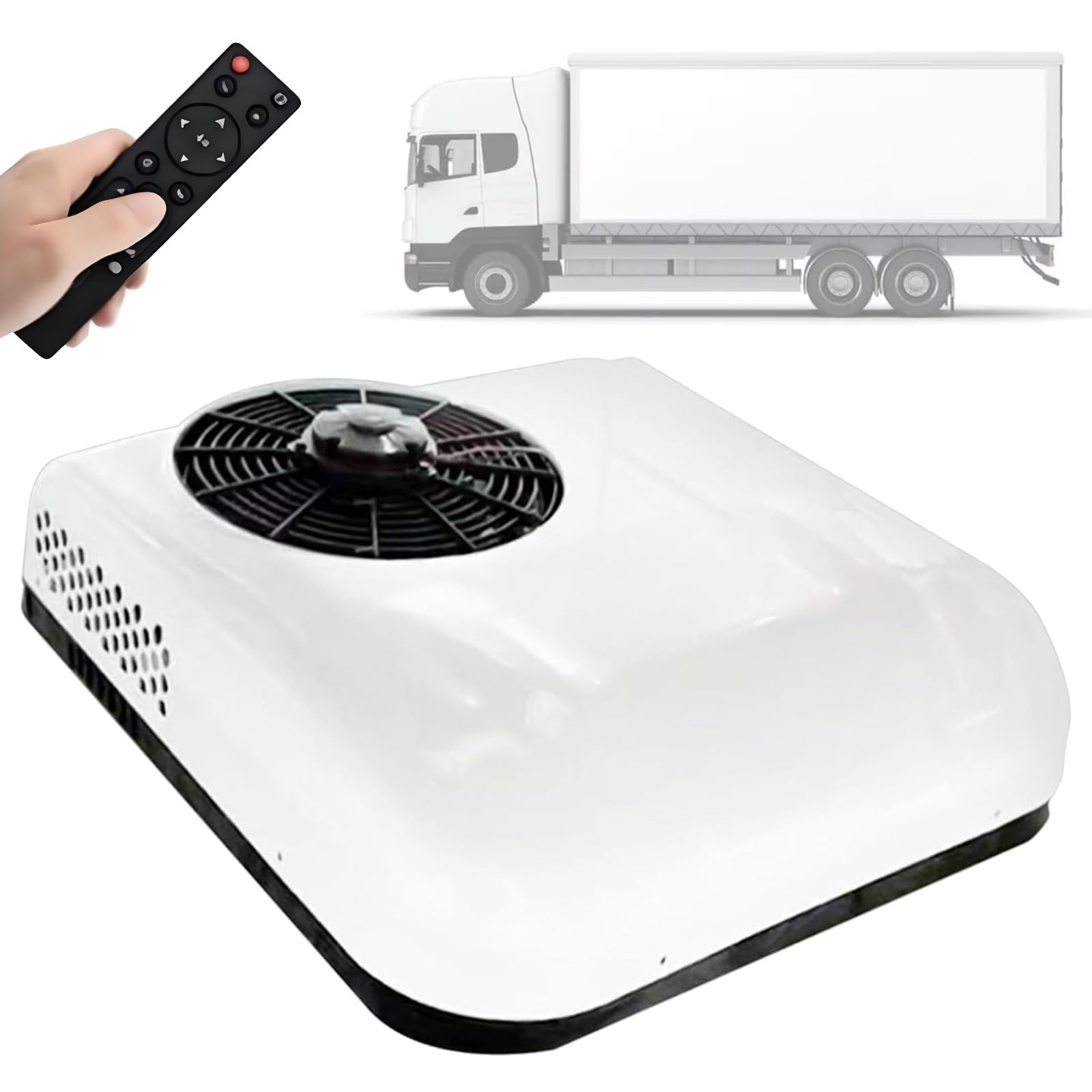 DOZPAL RV Air Conditioner, 12V/24V Rooftop Air Conditioner for Cooling, Parking RV AC Unit with Panel or Remote Control, Ultra-Quiet Air Conditioning Unit for RVs Trucks Campers Tractor 24V