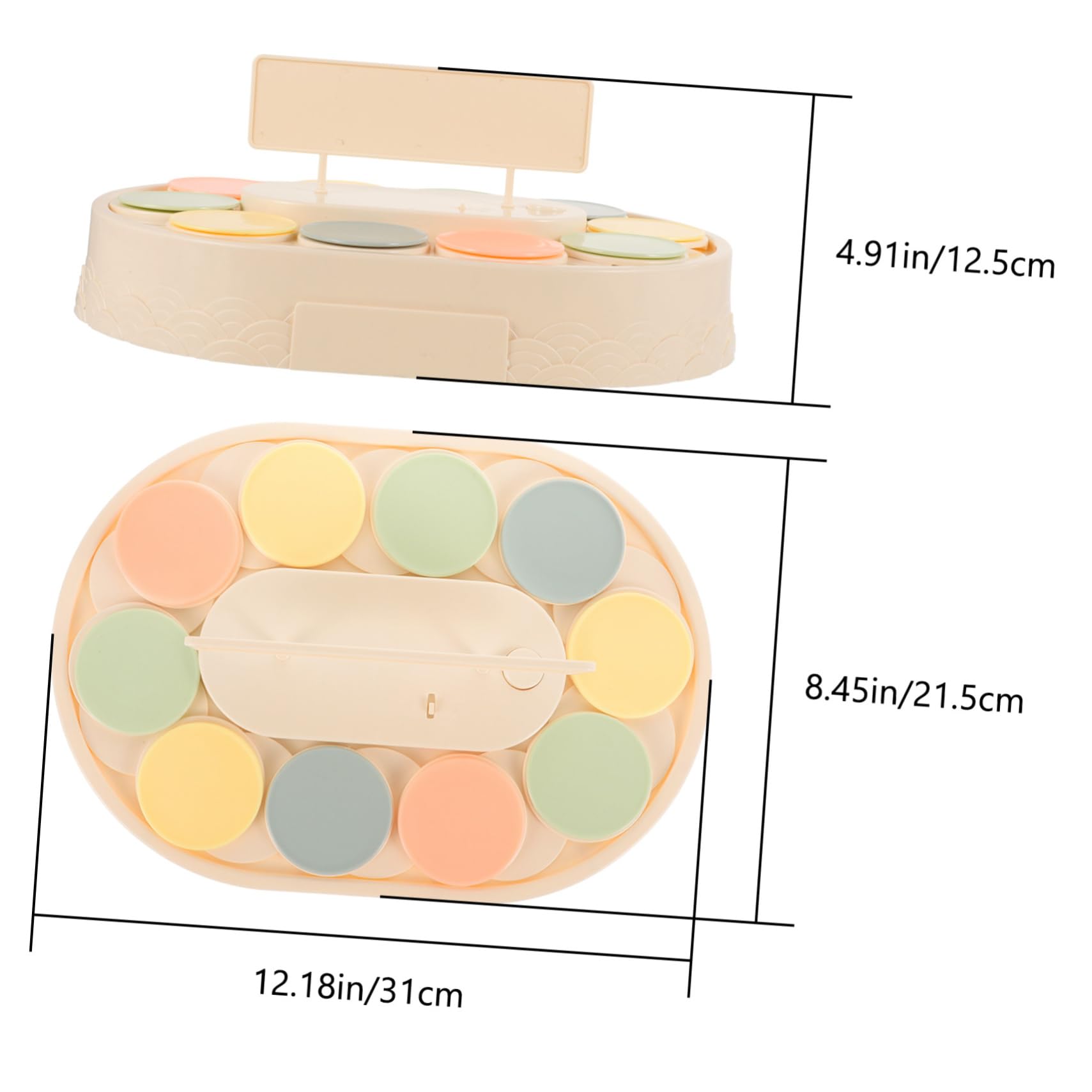 Sosoport Rotating Dessert Display Stand Automatic Cake Holder with Trays Swing Tray for Parties and Events for Cakes Cupcakes and Macarons