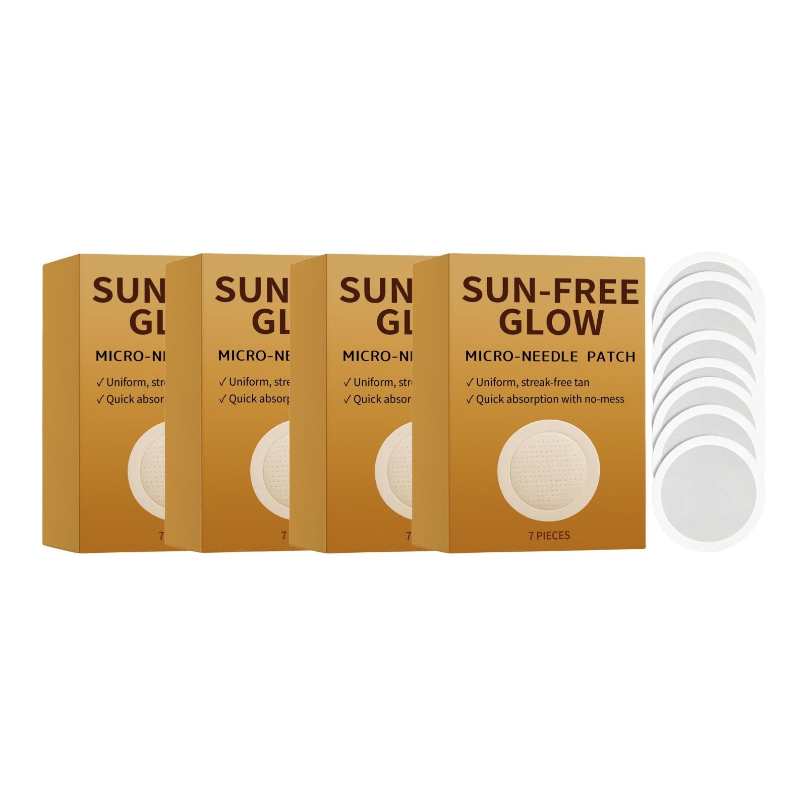7 sztuk plastrów Microdart samoopalenizny, Sun-Free Glow Micro-Needle Sunless