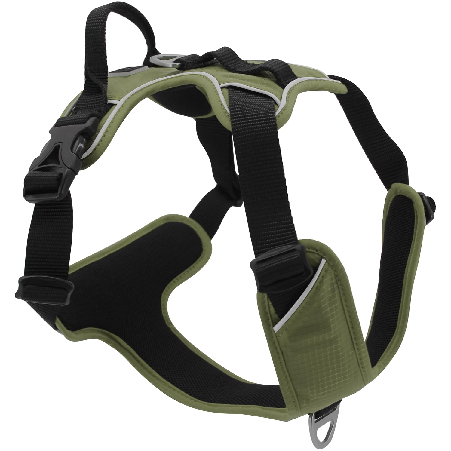 JACK AND VANILLA, Olive Green Ergonomic Harness for Hiking and Climbing, Custom Fit, Durable and Water Resistant, Size XL, Olive Green, Expedition Model