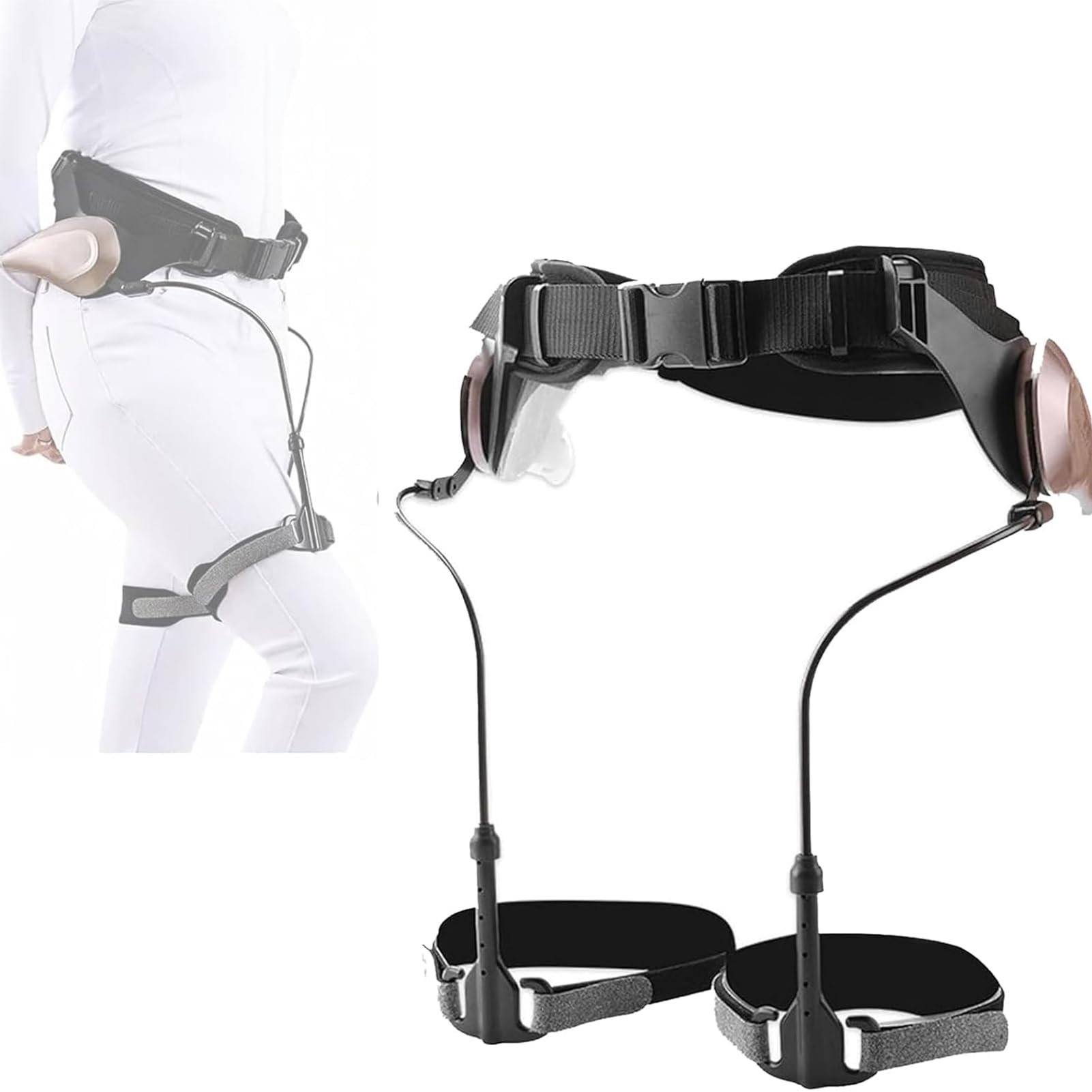SXSLTSA Bionic Body Power Walking Aids, Lightweight Walkers for Seniors and Adults, Rehabilitation Walker Assisted Walking Exercise Assisting Leg Lifting and Climbing Aid