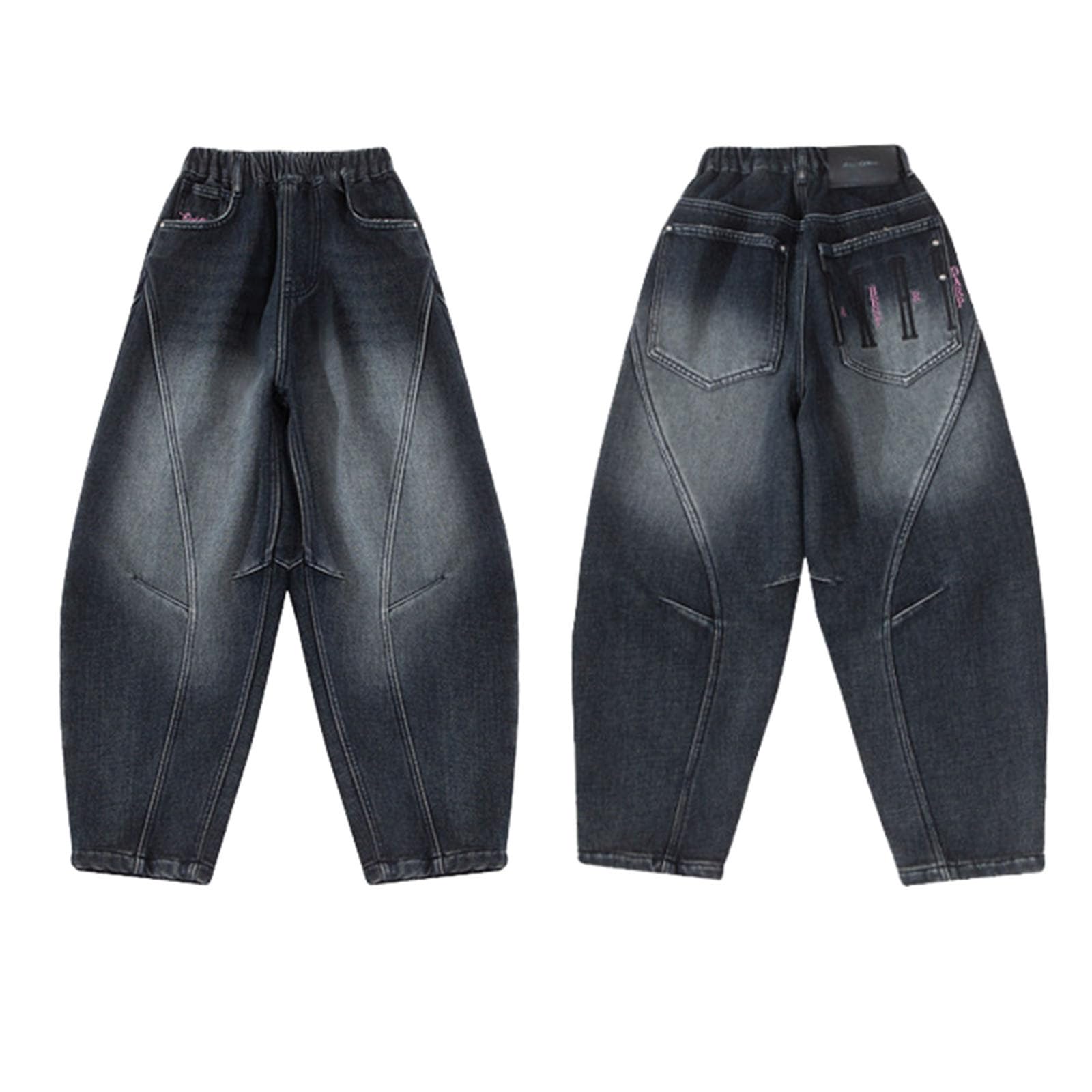 Pantalones Vaqueros de Mezclilla con Forro Polar para niños, Pantalones cálidos de Invierno para niños pequeños y Grandes, Pantalones térmicos para Clima frío con Interior