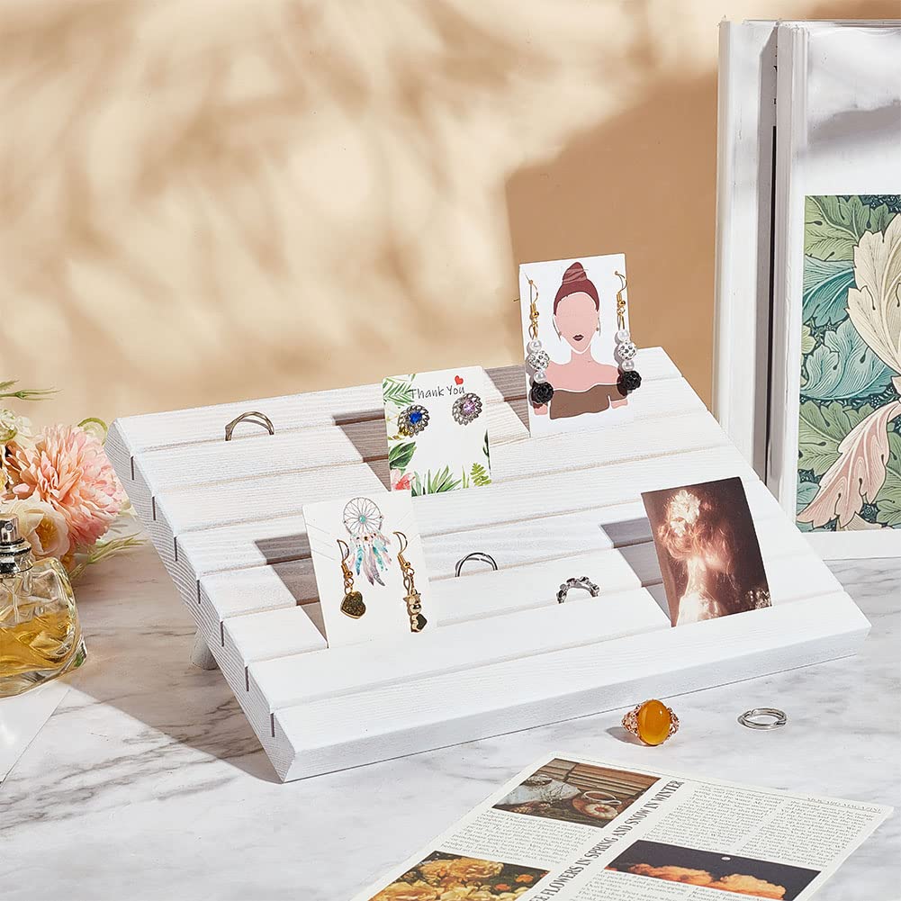 Stecche Per Orecchini In Legno Da 20", Rack Porta Orecchini Individuale, File Di Ricambio Personalizzate, Organizer Per Gioielli Fai Da Te, Strisce Di Barre Per Orecchini - Italia