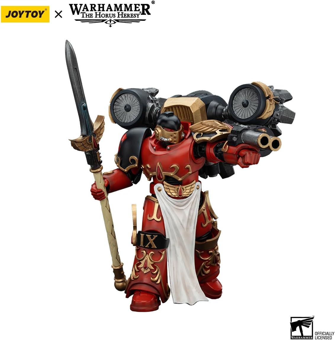 JOYTOY Warhammer The Horus Heresy Blood Angels Dawnbreaker Cohort Dawnbreaker 2, 1:18 Scale Action Figure Mecha Joy Toy Collection Model 4.76in