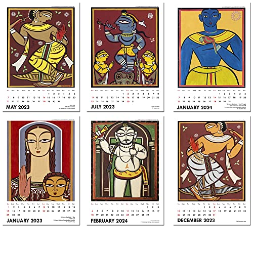 Image of Tallenge - Jamini Roy - 2023 Desk Calendar - 6 x 9 Inches for Home & Office (Paper, Desk Calendar)