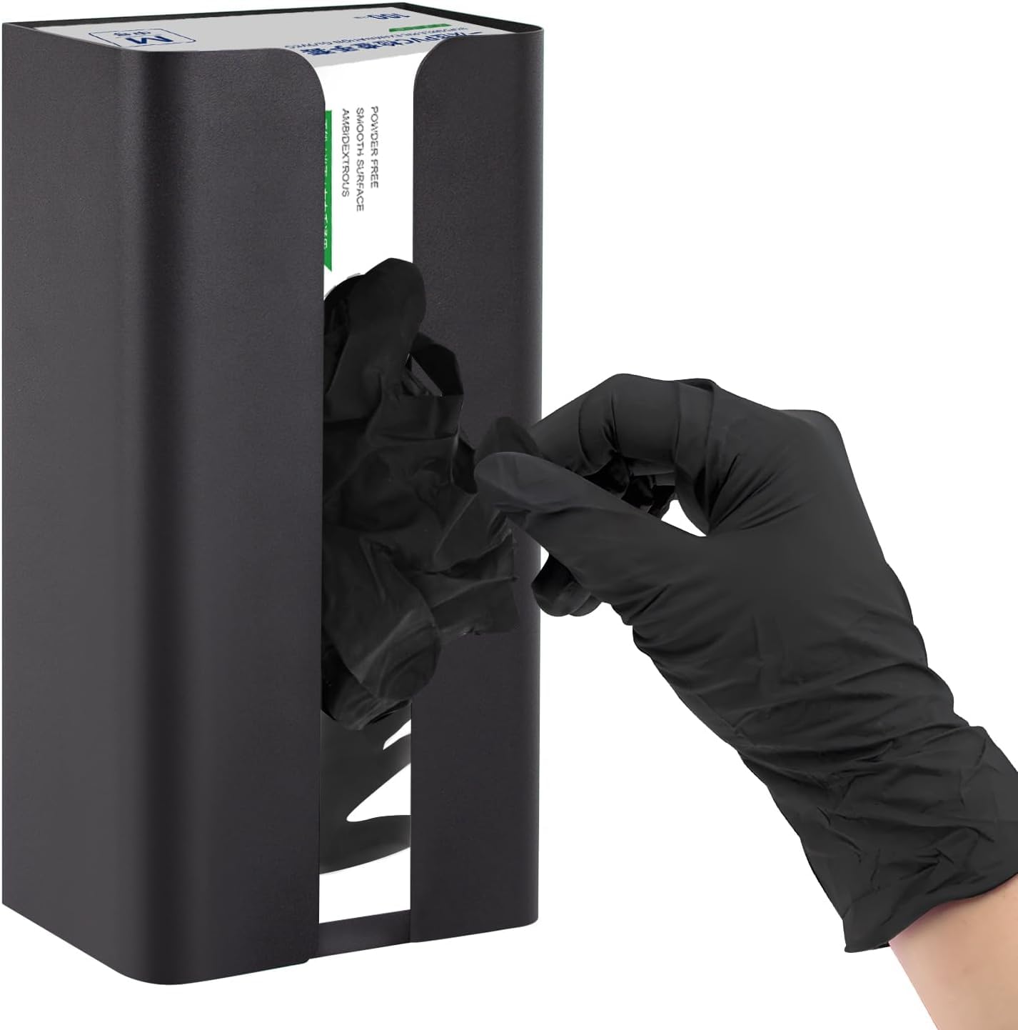 Supporto magnetico per guanti da parete per guanti usa e getta, in acciaio per guanti monouso, fazzoletti per garage, officine e cucine