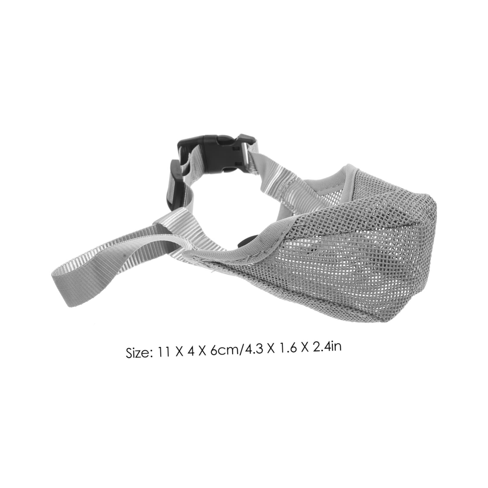 ibasenice Professional Dog Muzzle Breathable Air Mesh Design for Prevents Biting Barking Chewing Comfortable Elastic Strap Durable Reliable