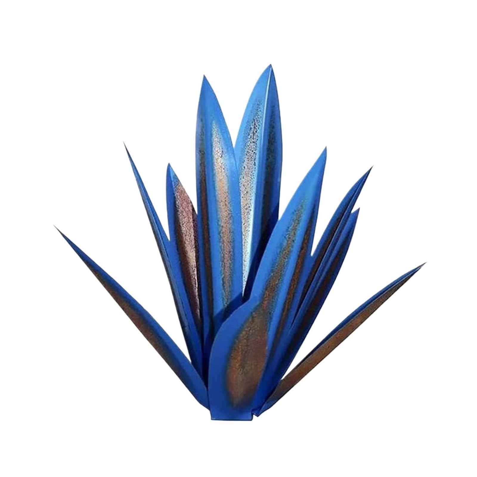 ZFIHAV 1pcs Sculpture Metal Agave Plant Rustic Hand Painted Garden Ornaments Outdoor for Garden(27cm)