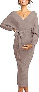Maternity Nursing Dress Sweater Dress for Women Wedding Guest Dress Baby...