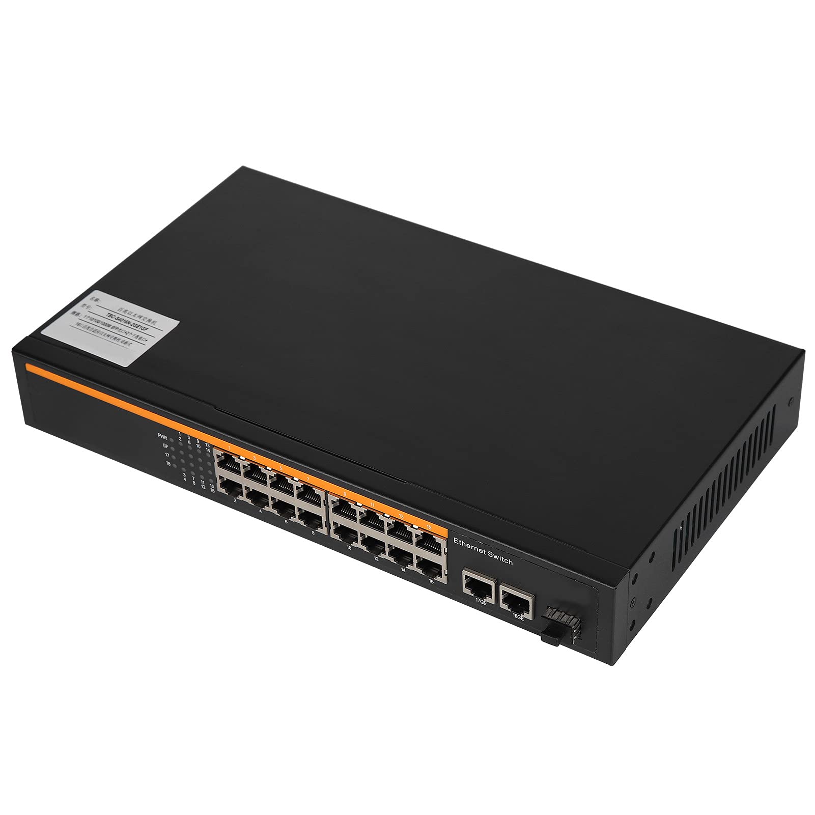 Zunate Switch PoE 16 Ports 10/100 Mbps avec 2 Gigabits (#2)