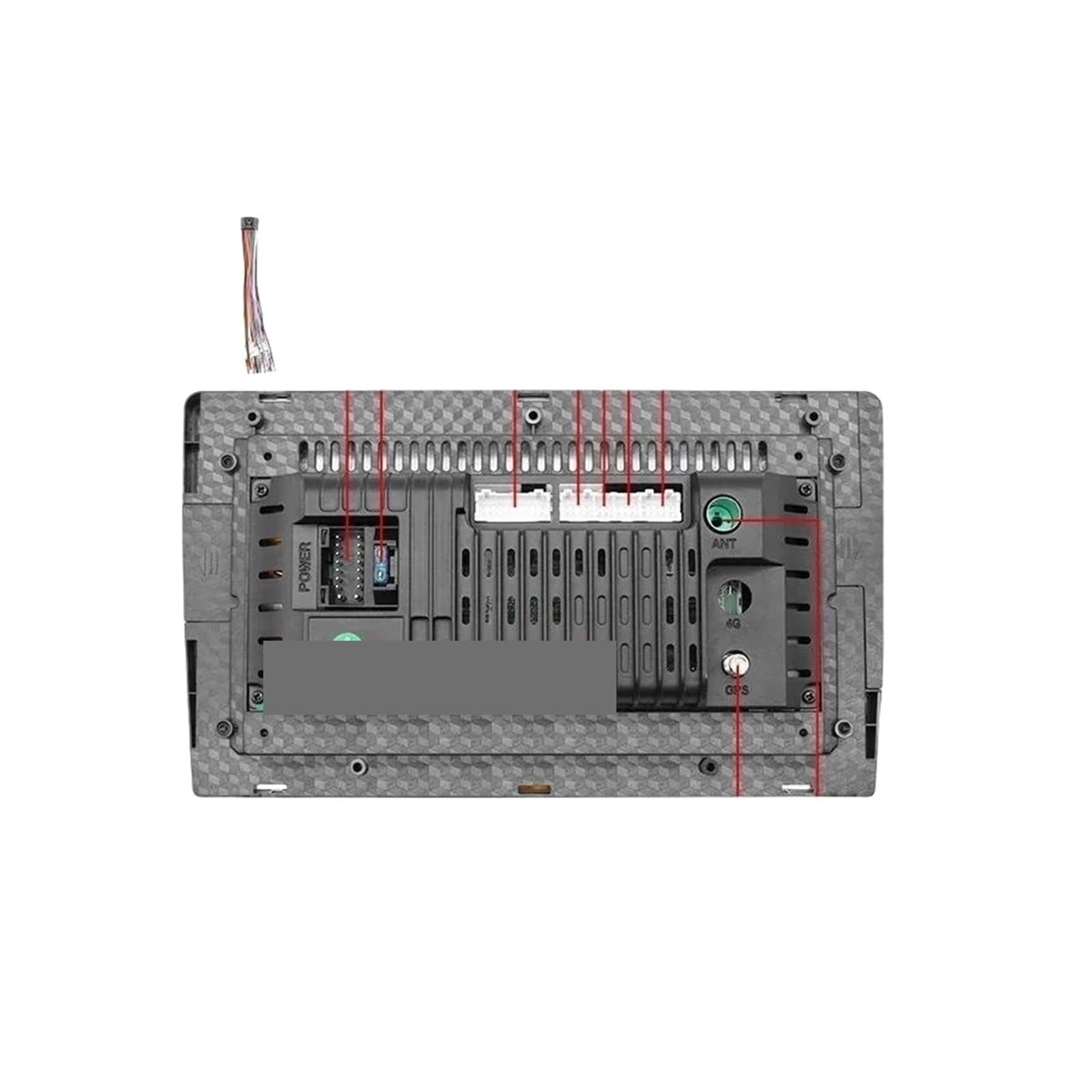 Adattatore for cavo di alimentazione a 16 pin for lettore DVD audio for auto con scatola compatibile con cablaggio Toyota HIGHLANDER 2022