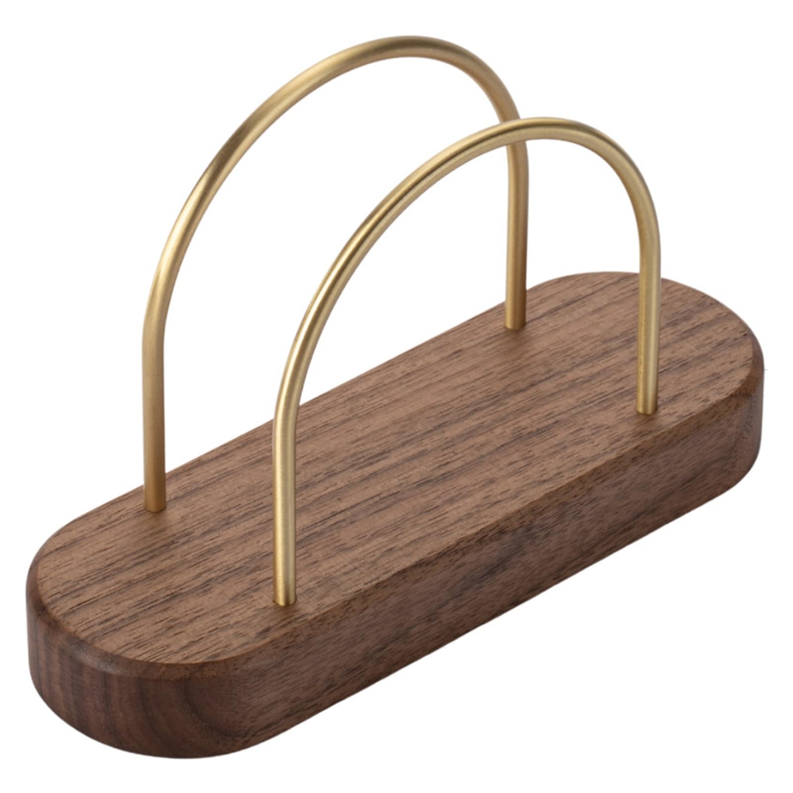 UZAMIRLEX Napkin Holder for Table, Semicircle Vertical Paper Towel Holder for Desk, Decorative Napkin Dispenser